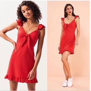Minkpink red mini dress